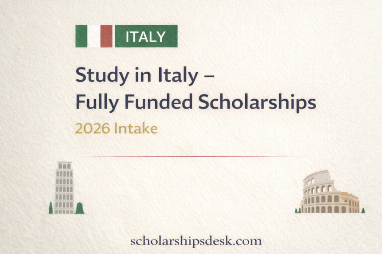 Fully Funded Scholarships in Italy 2026
